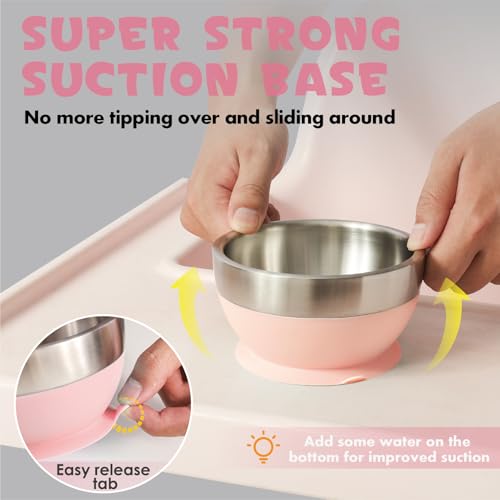Baby Suction Bowl Set with Spoon & Fork
