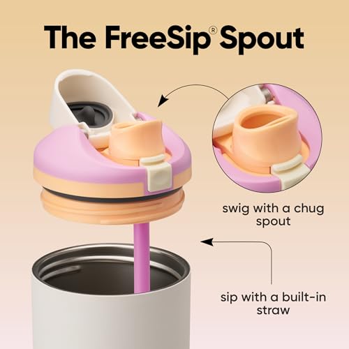 FreeSip Tumbler Stainless Steel Water Bottle 40 oz Daybreak