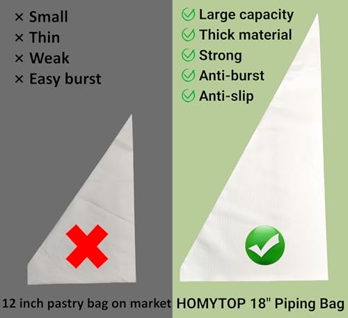18 Inch Large Piping Bags 200 Pack