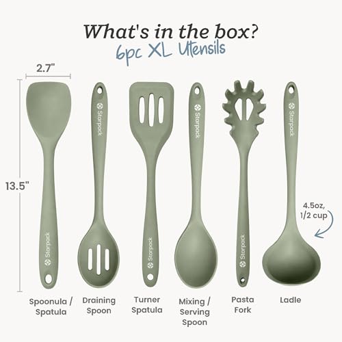 Starpack Like a Boss XL Silicone Cooking Utensils Set (6 Count)