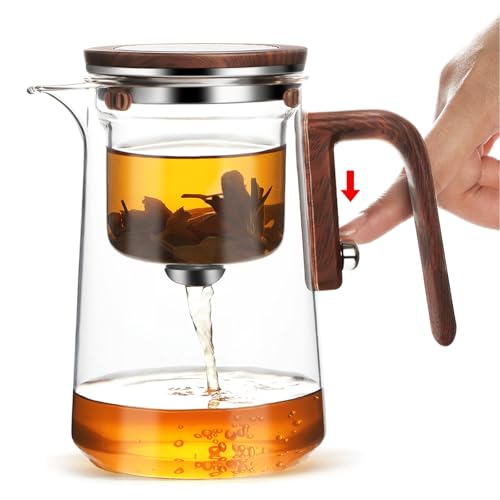 800ml Witchcraft Glass Teapot with Magnetic Water Separation Design