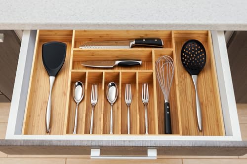Extra Large Expandable Kitchen Siverware Utensils Drawer Organizer