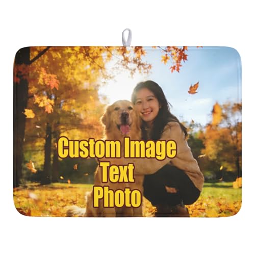 Personalized Dish Drying Mat for Kitchen Counter