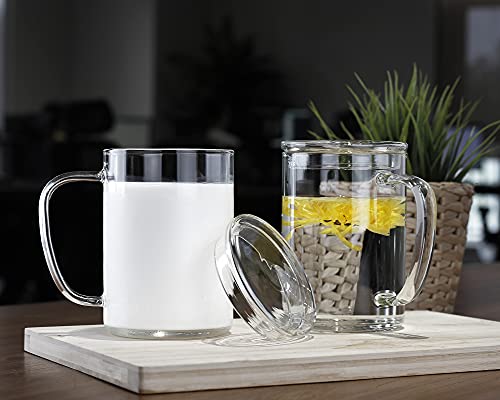 Glass Coffee Mugs (2 Count)