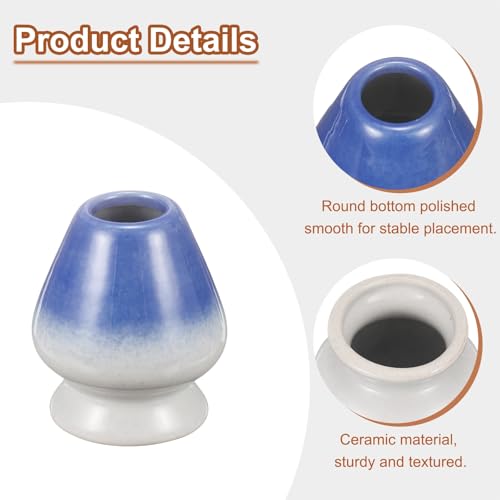 Ceramic Chasen Stand 70mm Matcha Whisk Holder Teas Set Whisks Stand Traditional Matcha Tea Chasen Holder Tea Set Accessories for Tea Tasting