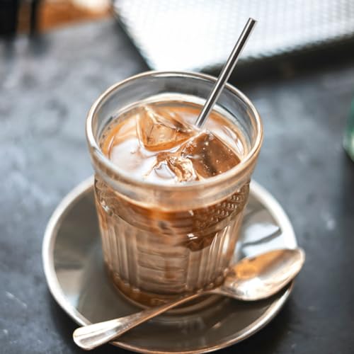 16 Pack 5 Inch Extra Short Metal Coffee Stir Straws