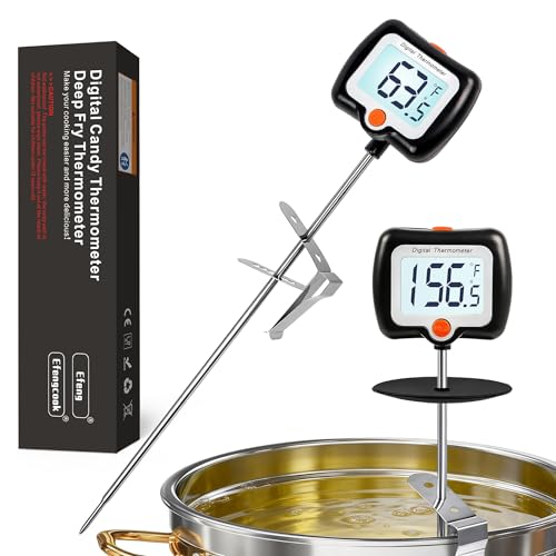 10 Inch Long Digital Candy Thermometer with Pot Clip