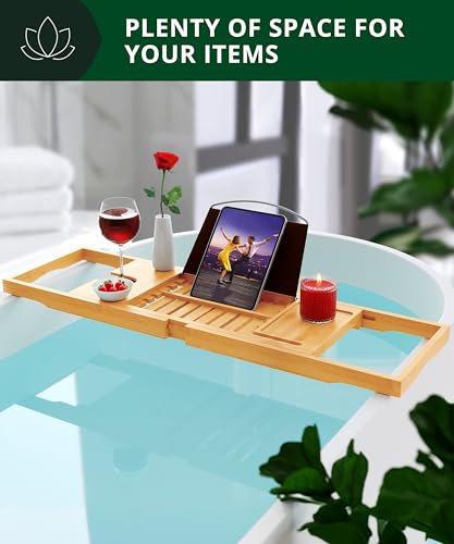 Premium Foldable Bathtub Tray Caddy