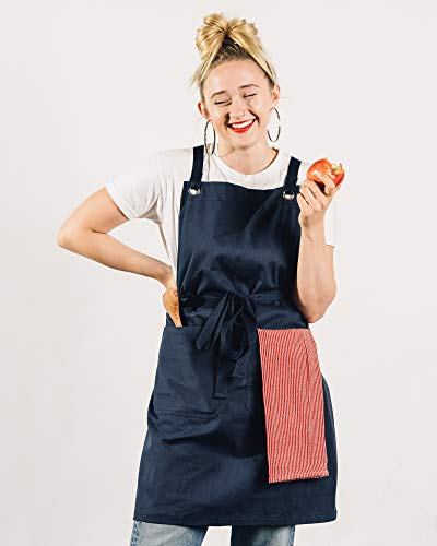Crossback Kitchen Apron for Cooking