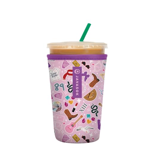 JavaSok Iced Coffee & Cold Soda Insulated Neoprene Cup Sleeve