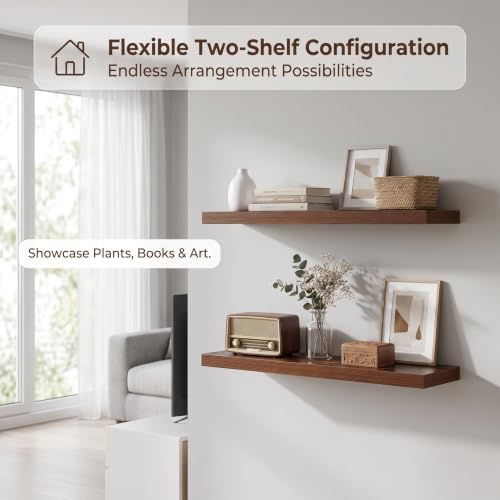 Floating Wall Shelves (2 Count)