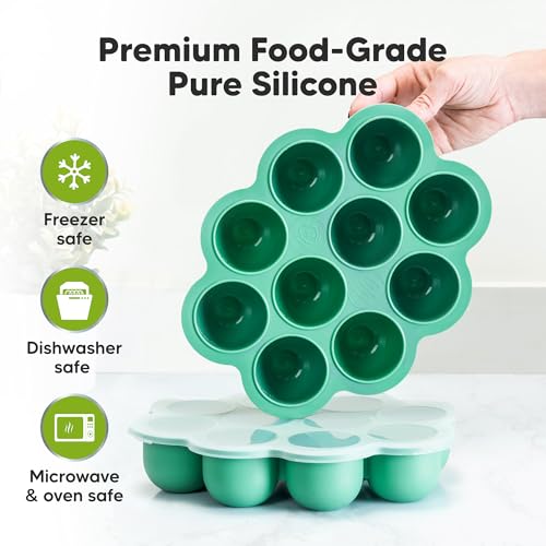Silicone Food Freezer Trays with Lid