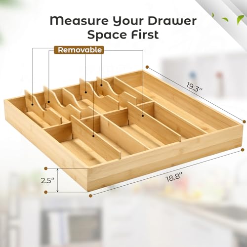 Silverware Organizer for Kitchen Drawers