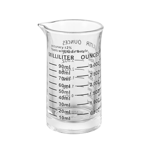Ackers 3oz 90ml Glass Measuring Cup