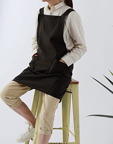 Soft Cotton Linen Apron for Women