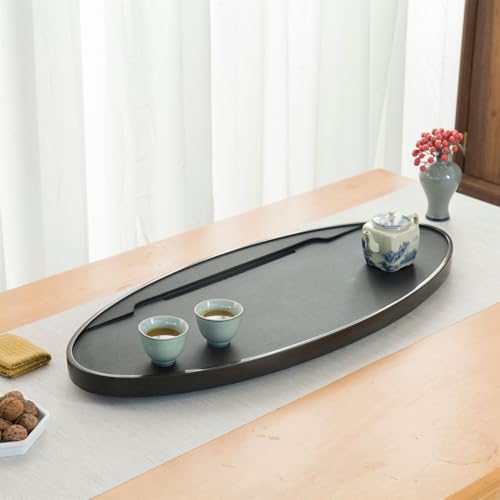 Tea Set Oval Stone Tea Tray Oval Stone Tea Sea Large Tea Table Home Simple Kung Fu Tea Set Tea Table Original Stone Dry Bubble Table Chinese Tea Set