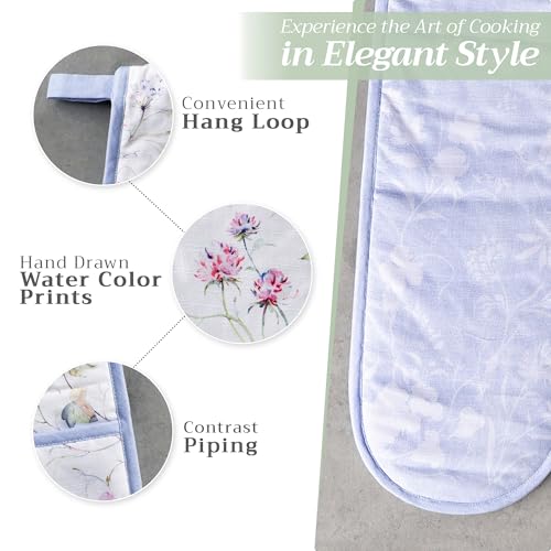 Double Oven Mitts 100% Cotton Double Oven Glove