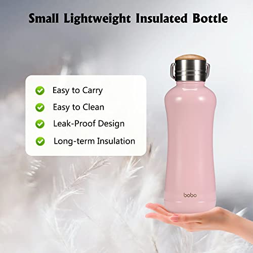 Mini Insulated Water Bottle With Bamboo Lid