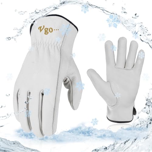 32℉ Lined Full Leather Winter Gloves