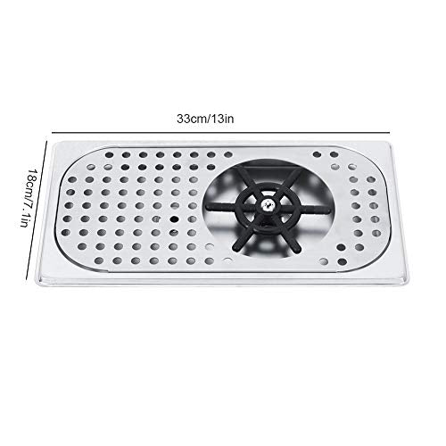 Cup Washing 114mm Diameter 201 Stainless Steel Machine Rinser Pitcher Drain and Drip Tray for Bar Coffee Shop G1