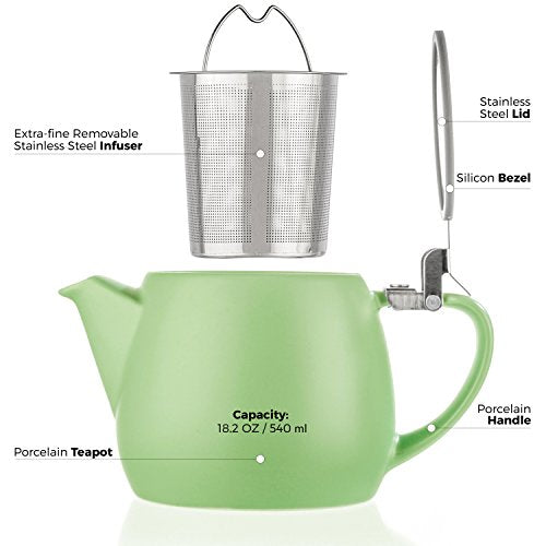 Pluto Porcelain Small Teapot Lime
