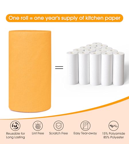Microfiber Cleaning Cloth Roll (100 Count)