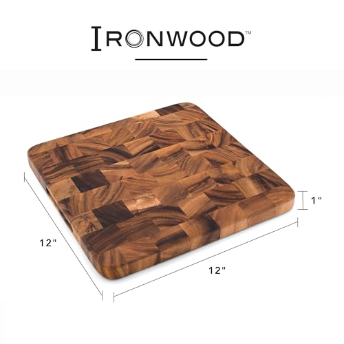 Ironwood Oslo End Grain Square Utility Cutting Board
