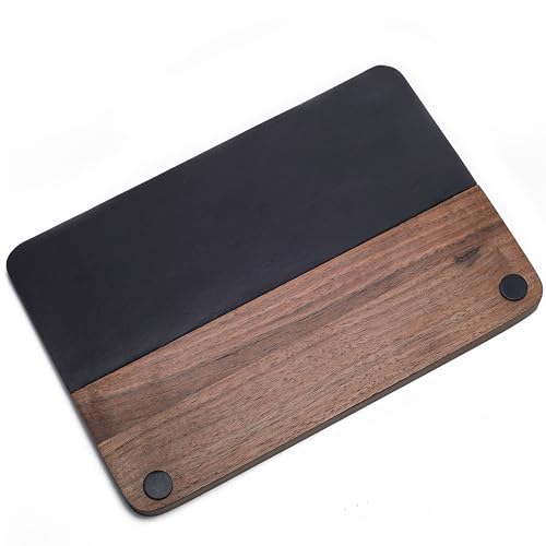 58mm Espresso Tamping Mat Walnut and Leather