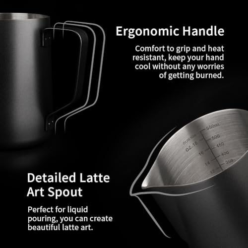 Stainless Steel Milk Frothing Pitcher 20oz