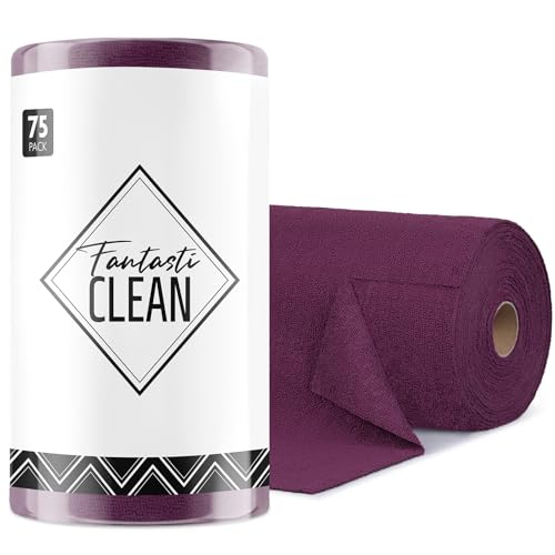 Microfiber Cleaning Cloth Roll (75 Count)