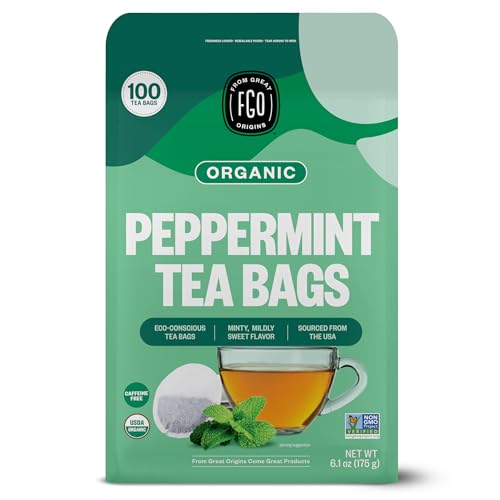 Organic Peppermint Tea (100 Count)