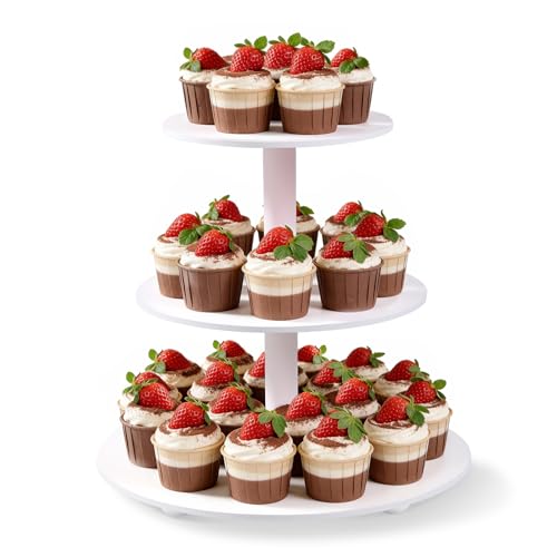 3 Tier Wood Cupcake Stand