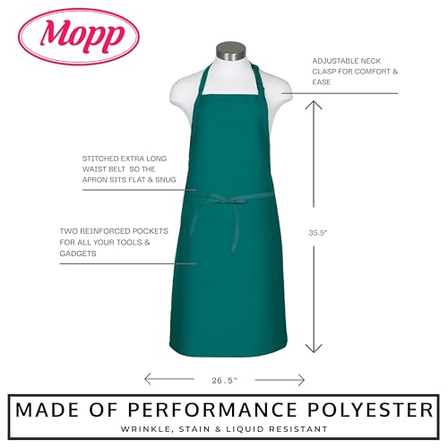 Forest Green 2 Pack Premium Bib Aprons
