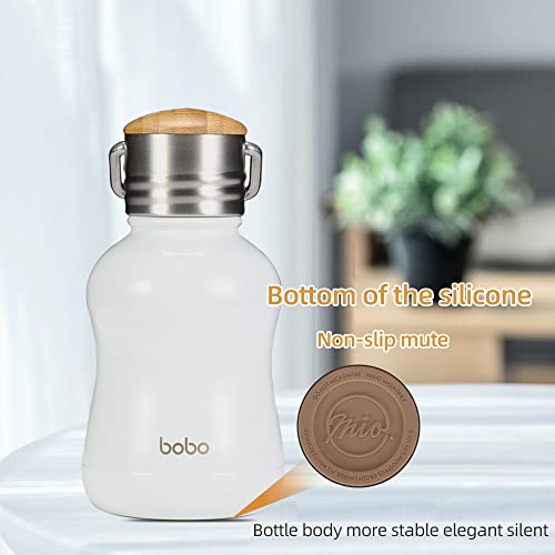Mini Vacuum Insulated Water Bottle With Bamboo Lid