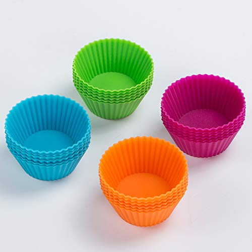Silicone Cupcake Baking Cups Muffin Liners Reusable Silicon Muffin Tin Non