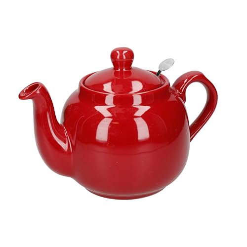 Farmhouse 4 Cup Ceramic Teapot with Removable Infuser and Lid