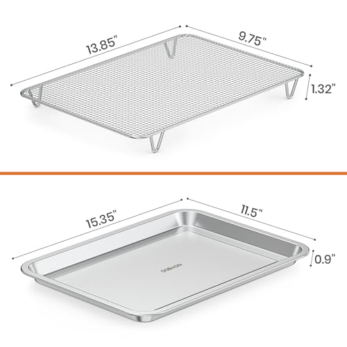 Stainless Steel Baking Sheet with Rack