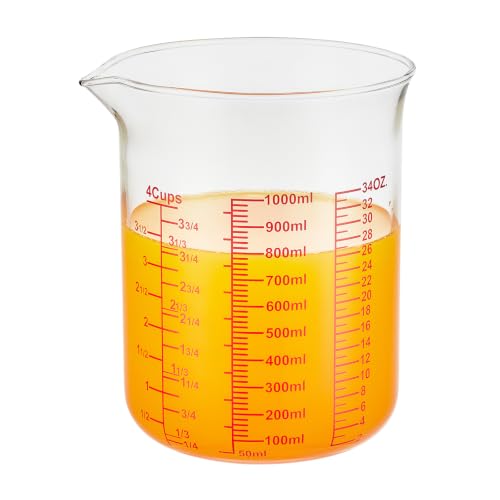 Borosilicate Glass Measuring Cup with V