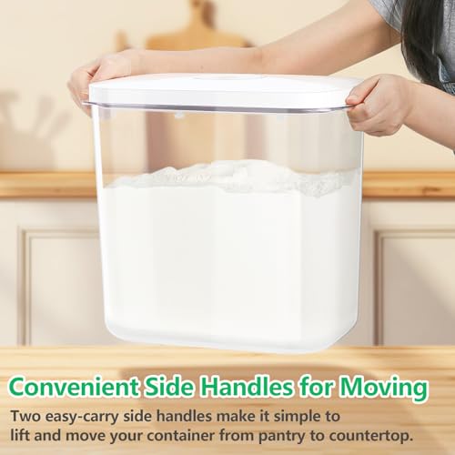 Airtight Rice Container 25 Lbs with Handle and Cup