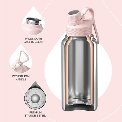 32oz Stainless Steel Insulated Bottle with 2 Leak