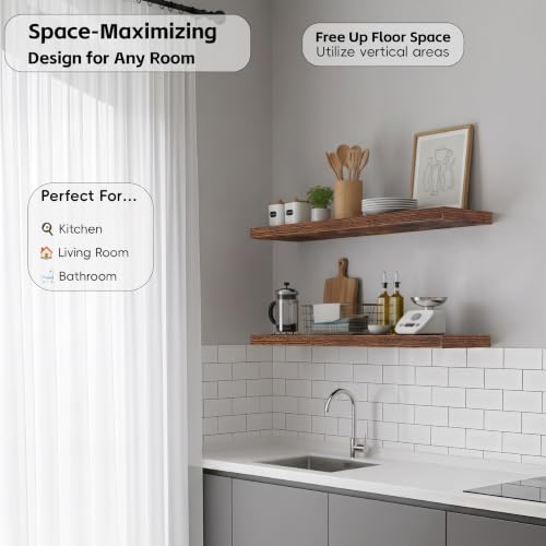 Floating Wall Shelves (2 Count)