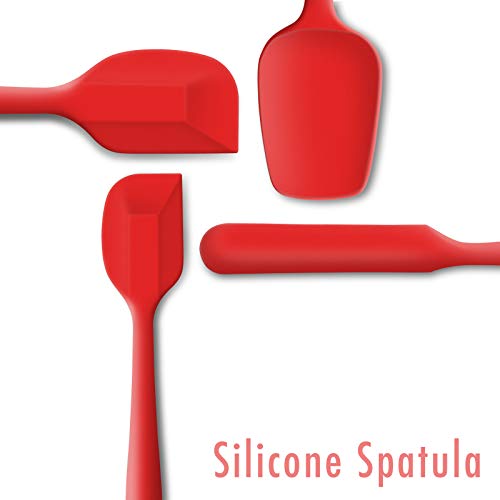 4 Piece Silicone Spatula Set with Stainless Steel Core (4 Count)