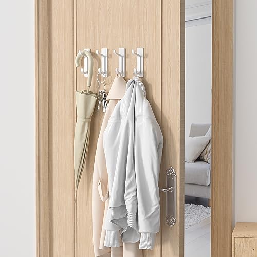 Wall Hooks for Coat and Towel (4 Count)