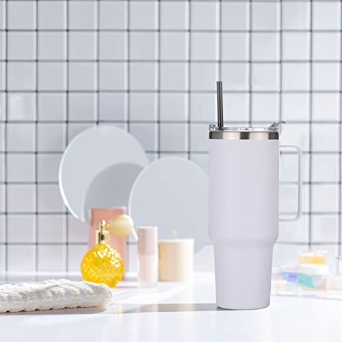 40 oz Stainless Steel Tumbler with Handle