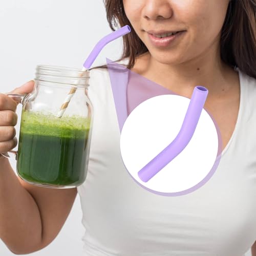 6pcs Food Grade Silicone Straw Tips (6 Count)