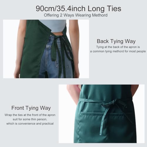 Kitchen Bib Chef Apron for Women Men
