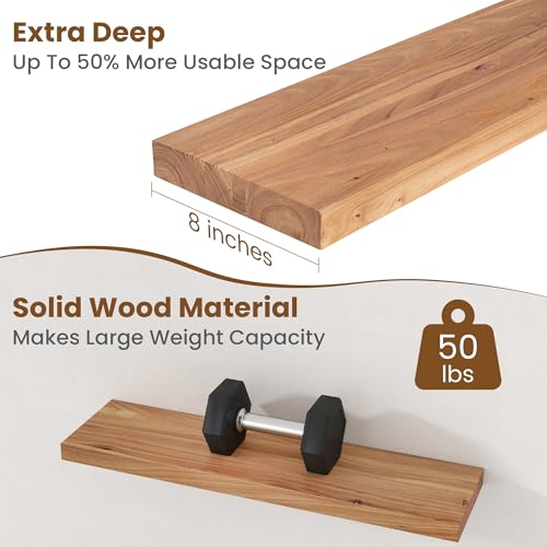 Floating Shelves for Wall Decor (2 Count)