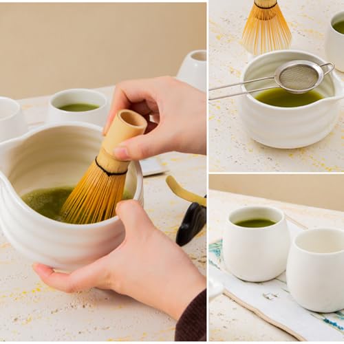 Matcha Whisk Set White (7 Count)