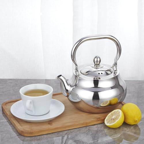 Stainless Steel Teapot With Removeable Infuser 71 oz