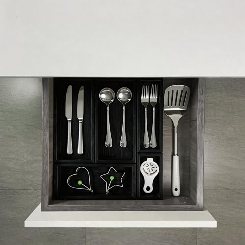 bamboo drawer organizer Set